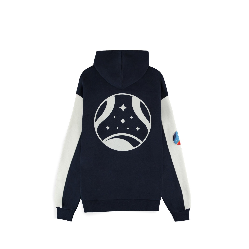 Starfield - Monochrome Emblem Zip hoodie - Black